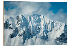 Wood print Omeshorn in Winter - Lucas Tiefenthaler