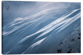 Canvas print Deep snow skiing in Lech-Zürs am Arlberg