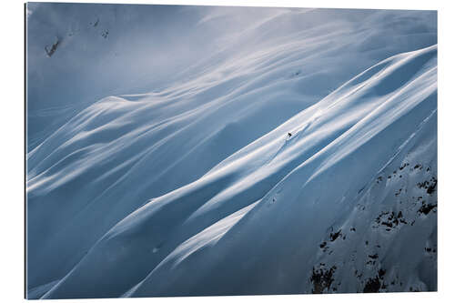 Gallery print Deep snow skiing in Lech-Zürs am Arlberg