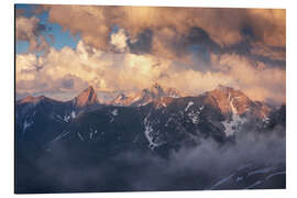 Tableau en aluminium Sunset in the Alps - Arlberg - Lucas Tiefenthaler