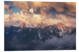 Obraz na PCV Sunset in the Alps - Arlberg - Lucas Tiefenthaler