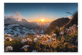 Kunstwerk Sunset at Madloch am Arlberg - Lucas Tiefenthaler