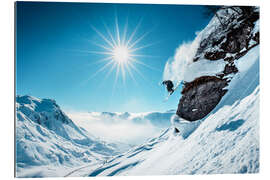 Gallery print Skiers in action in Zürs am Arlberg
