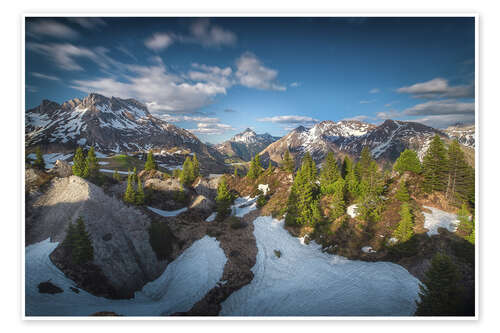Juliste Spring in Lech with a view of Biberkopf