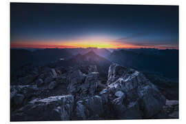 Obraz na PCV Sunrise on the Mohnenfluh in Lech - Lucas Tiefenthaler