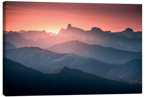 Lienzo Mohnenfluh mountain layers