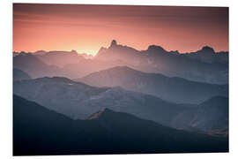 Obraz na PCV Mohnenfluh mountain layers - Lucas Tiefenthaler