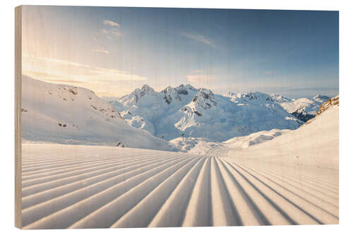 Obraz na drewnie Ski slope in Zürs am Arlberg
