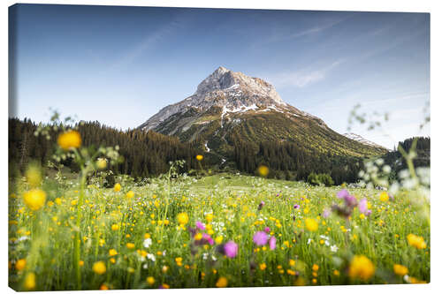 Lienzo Omeshorn in Lech with flowers
