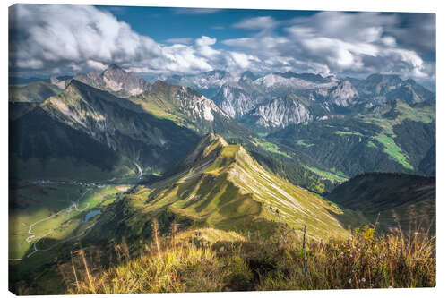 Canvas print Bregenzerwald mountains