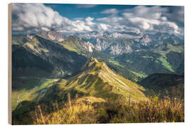 Obraz na drewnie Bregenzerwald mountains - Lucas Tiefenthaler