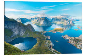 Alubild Aussicht von Reinebringen, Lofoten - Lucas Tiefenthaler