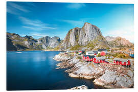 Acrylic print Hamnoy fishing village in Lofoten - Lucas Tiefenthaler