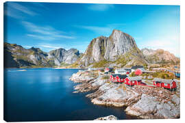 Canvas print Hamnoy fishing village in Lofoten - Lucas Tiefenthaler