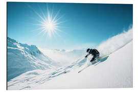 Magnettafel Tiefschneefahren in Lech-Zürs am Arlberg