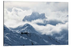 Alubild Wolkenstimmung am Patteriol - Lucas Tiefenthaler