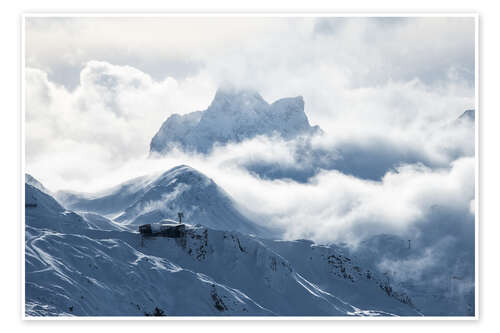 Poster Wolkenstimmung am Patteriol