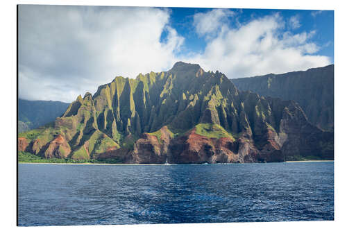 Alubild Die Pali Coast auf Hawaii