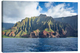Canvas print The Pali Coast in Hawaii - Lucas Tiefenthaler