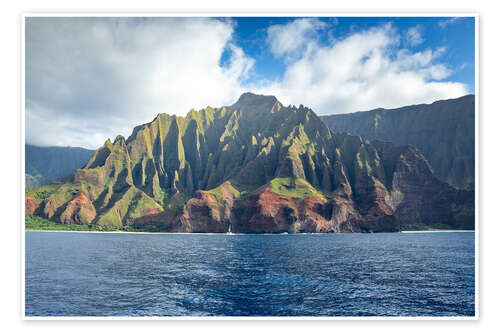 Plakat The Pali Coast in Hawaii