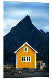 Acrylic print Cabin by the fjord - Dave Derbis