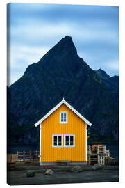 Canvas print Cabin by the fjord - Dave Derbis