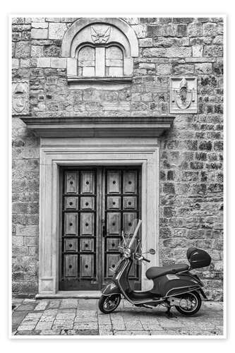 Poster By scooter through Croatia