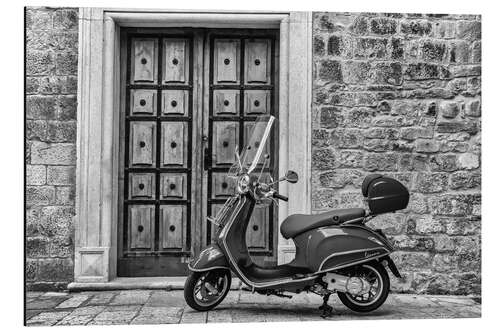 Aluminium print Italian scooter