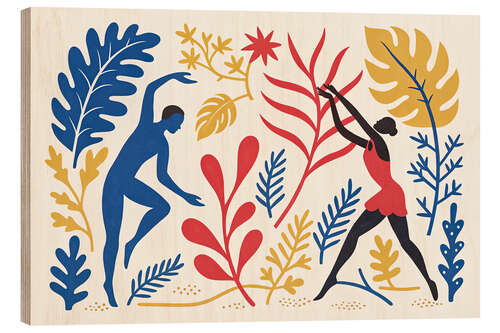 Holzbild Hommage an Henri Matisse III