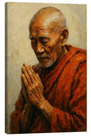 Canvas print The monk's silent prayer - Natalie Bruns