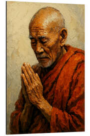 Magnettafel Das stille Gebet des Mönchs