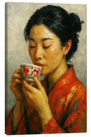 Canvas print Kimono and tea - Natalie Bruns