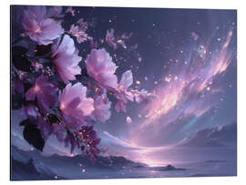 Aluminium print Flowers under starlight - Niphion