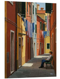 Hartschaumbild Italien Gasse