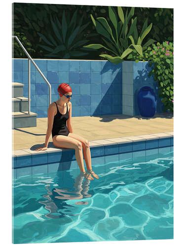 Acrylglas print Tropical Swimmer