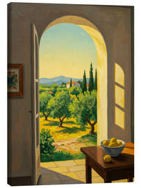 Lienzo Sunlight Over Olive Fields - Felipe Hora