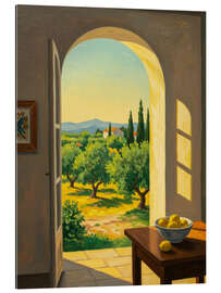 Galleritryk Sunlight Over Olive Fields
