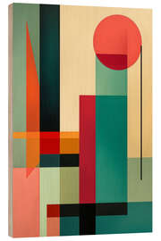 Wood print Urban Balance