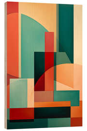 Wood print Urban Geometry