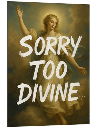 Aluminium print Sorry too divine