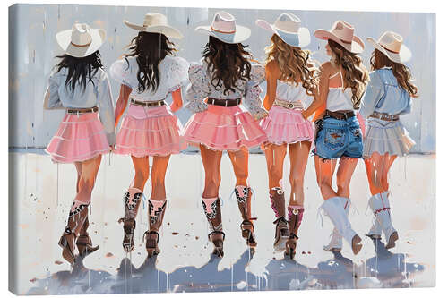 Leinwandbild Happy Cowgirls