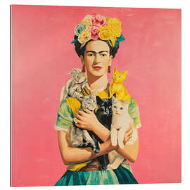 Gallery Print Mexikanische Muse mit Katzen