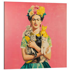 Magnettafel Mexikanische Muse mit Katzen