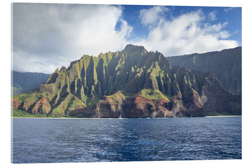 Acrylic print Kauai NaPali Coast