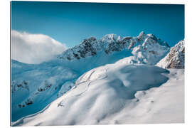 Gallery print Ski tracks on the Arlberg