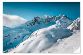 Wall sticker Ski tracks on the Arlberg