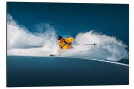 Magnettafel Tiefschneefahren in Lech-Zürs am Arlberg