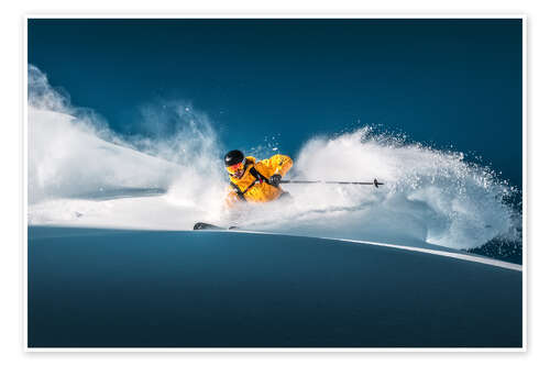 Poster Deep snow skiing in Lech-Zürs am Arlberg