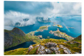 Acrylic print Rainbow on Reinebringen, Lofoten - Lucas Tiefenthaler