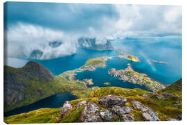 Lienzo Rainbow on Reinebringen, Lofoten - Lucas Tiefenthaler